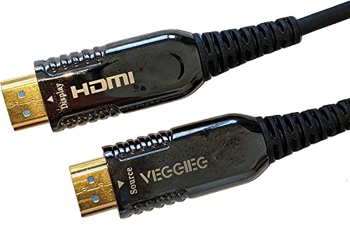 כבלי Finesse 30ft HDMI כבל v2.0 4K סיבים אופטיים מלאים UHD 4K | לוויין HD נייד מחשב נייד מוניטור CCTV